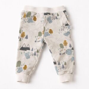 Little Sleepies Let's Explore Jogger Pants Size 3-6 Months Infant Baby Bottoms